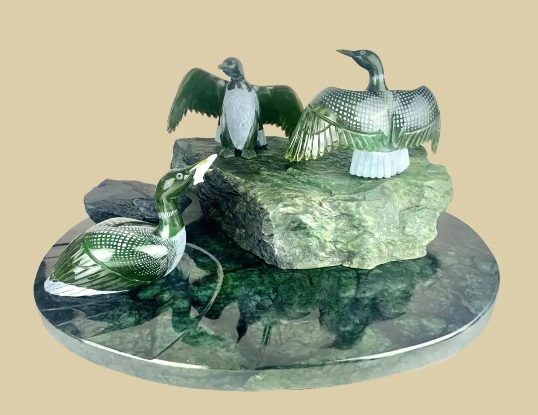 简篇-加拿大玉雕熊猫Panda Bear, Canadian Jade Carving--- By Charles C M Hu 胡昌民作