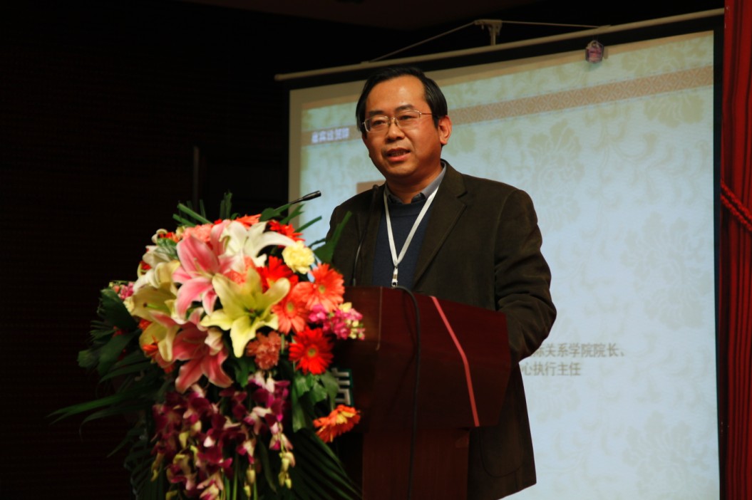 北京外国语大学国际关系学院院长、公共外交研究中心执行主任李永辉教授在专委会成立仪式上致贺辞
