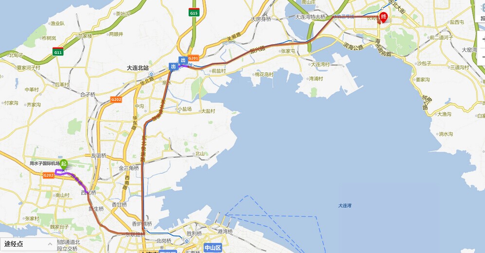 大连民族学院路线图